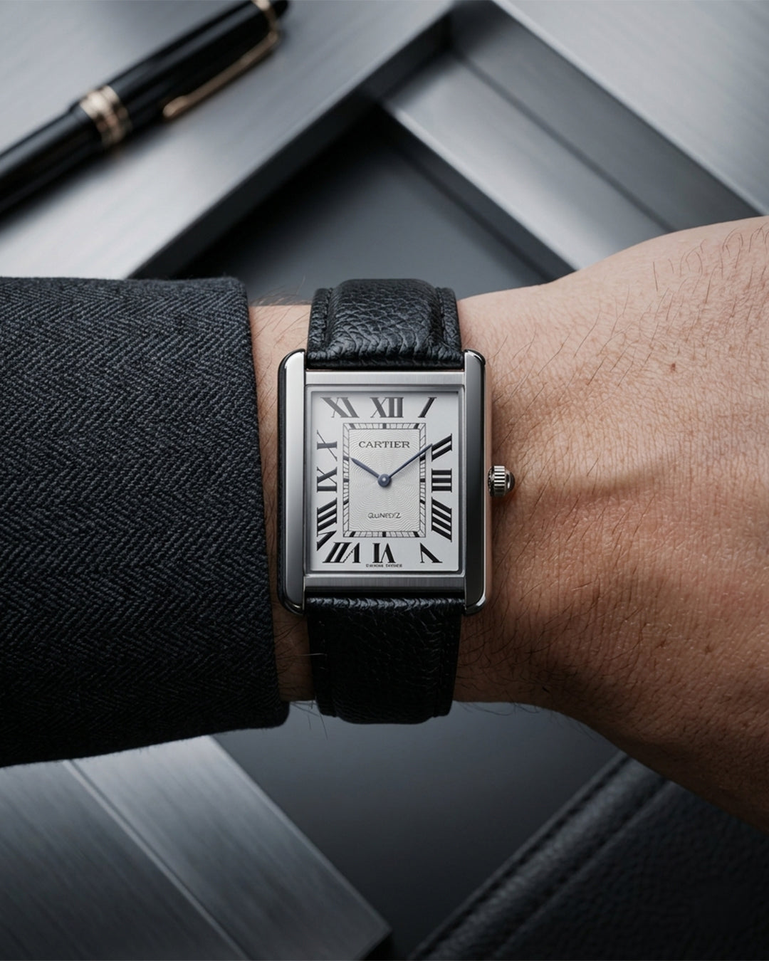 Cartier Tank Solo 41MM Silver Roman