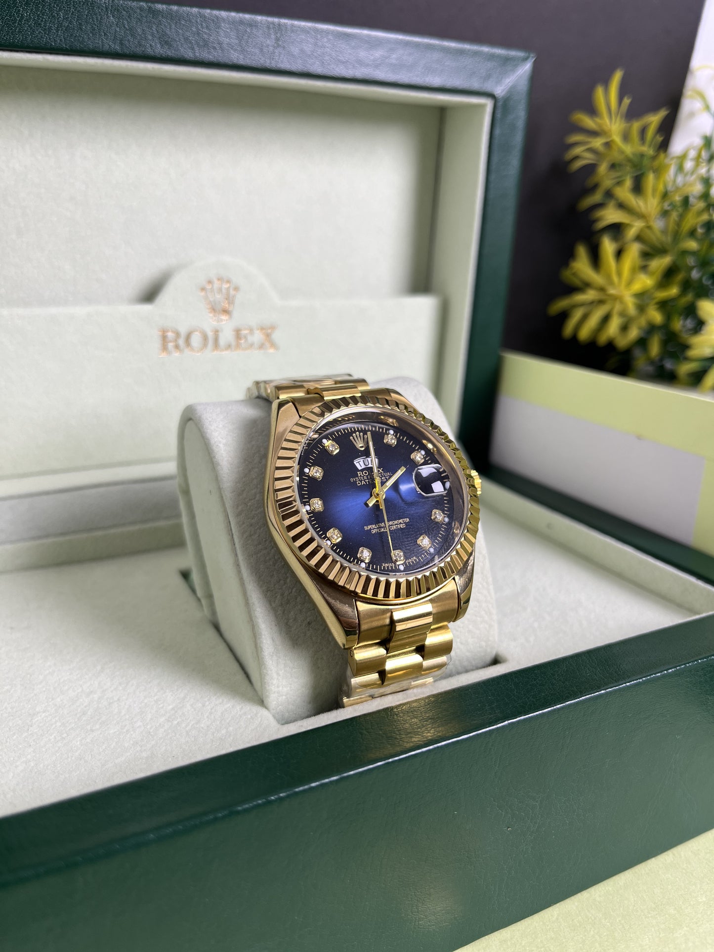 Dial RLX Day & Date Stainless Steel