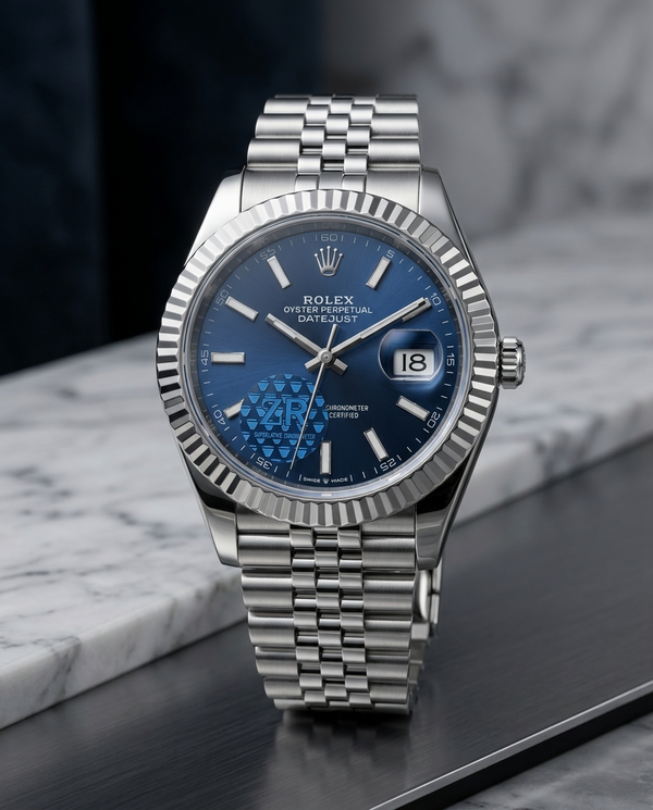 The Rolex Date Just 41 Blue Dial Fluted Jubilee