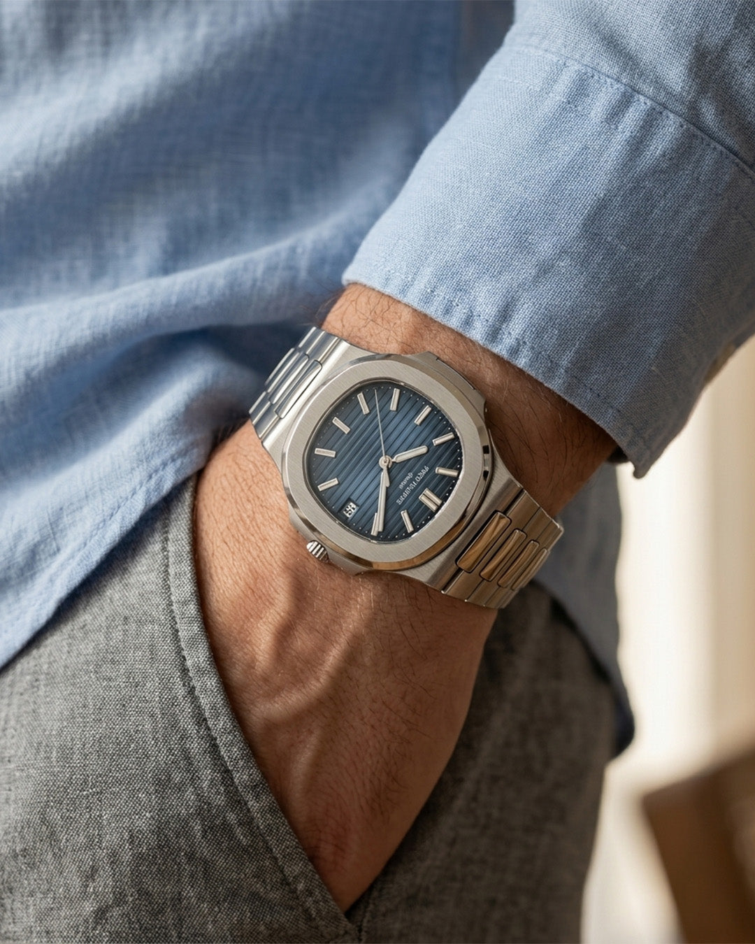 Patek Philippe  Automatic Deep Blue Gradient Dial